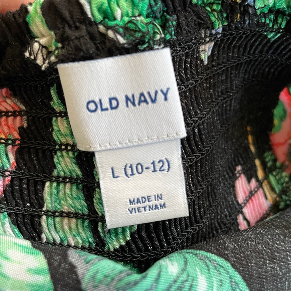 Old Navy NWT Girls Strappy Tropical Print Dress - Picture 4 of 6